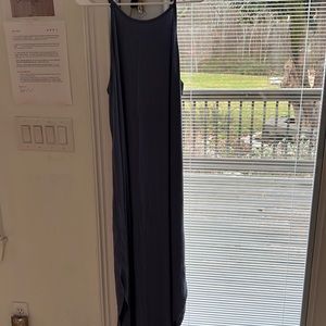 Blue grey maxi dress